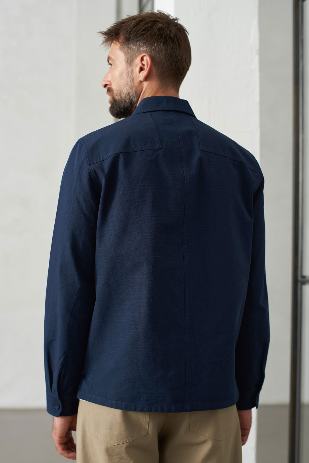 Owe Ripstop Overshirt Navy - ABOUT COMPANIONS