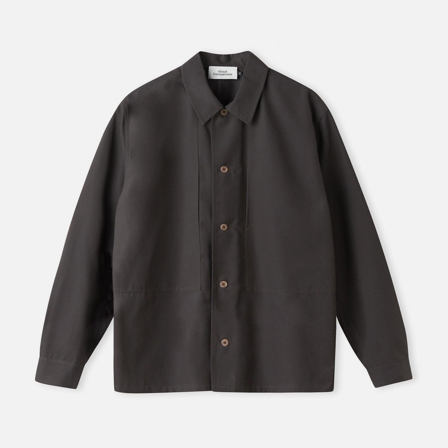 Owe Tencel Overshirt Graphite Brown
