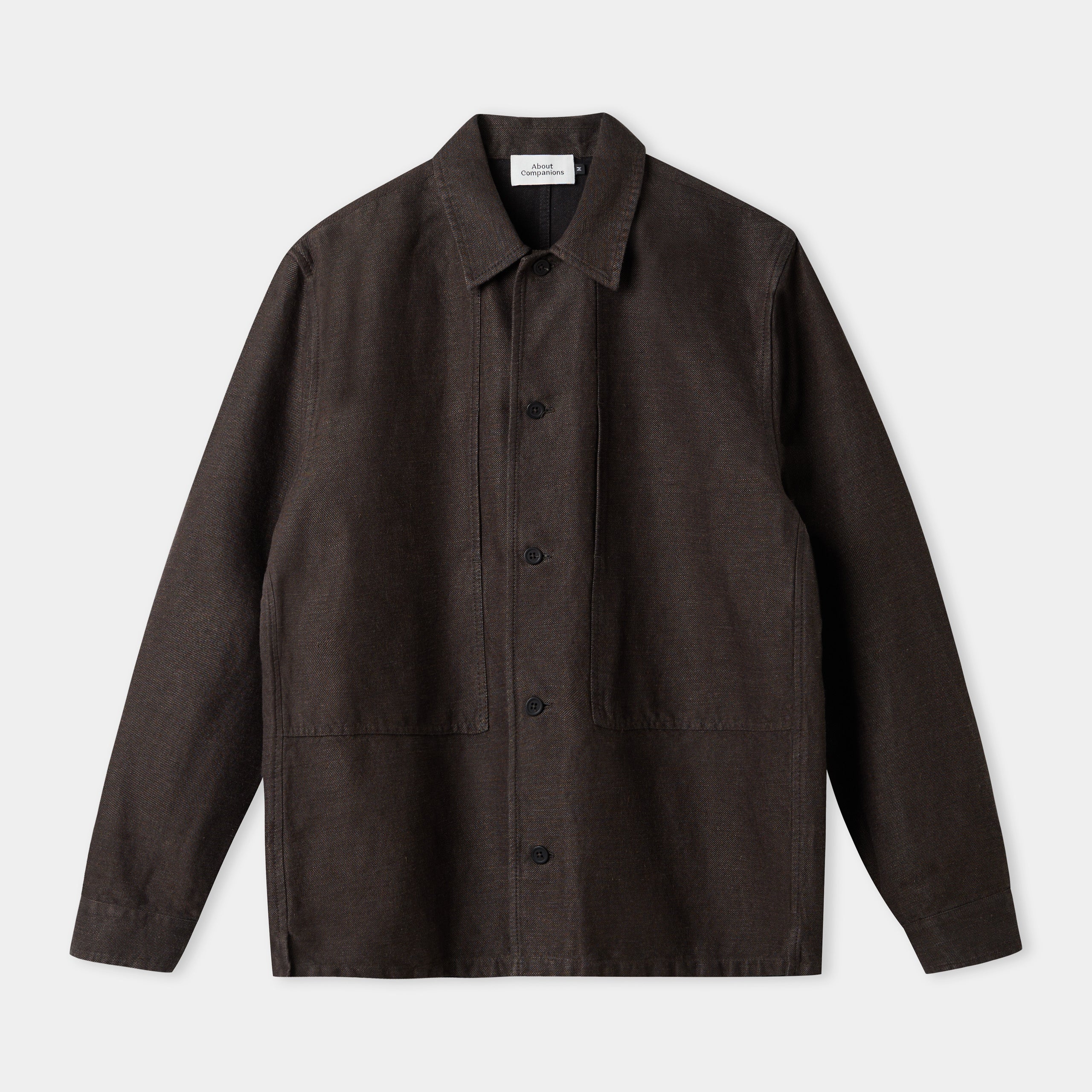 Owe Winter Linen Overshirt Coffee