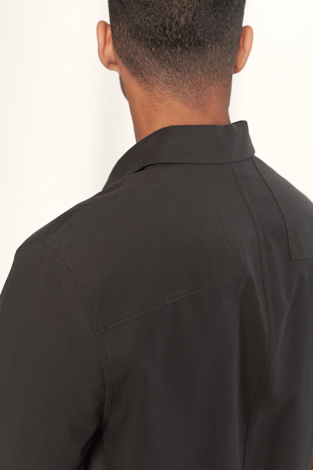 Owe Tencel Overshirt Graphite Brown