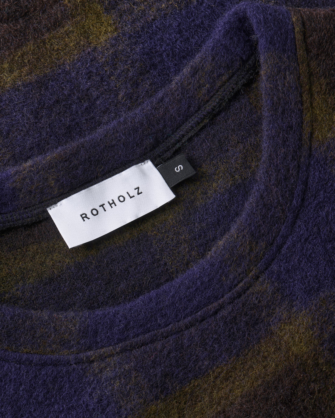 Oversized Vest Purple Checked