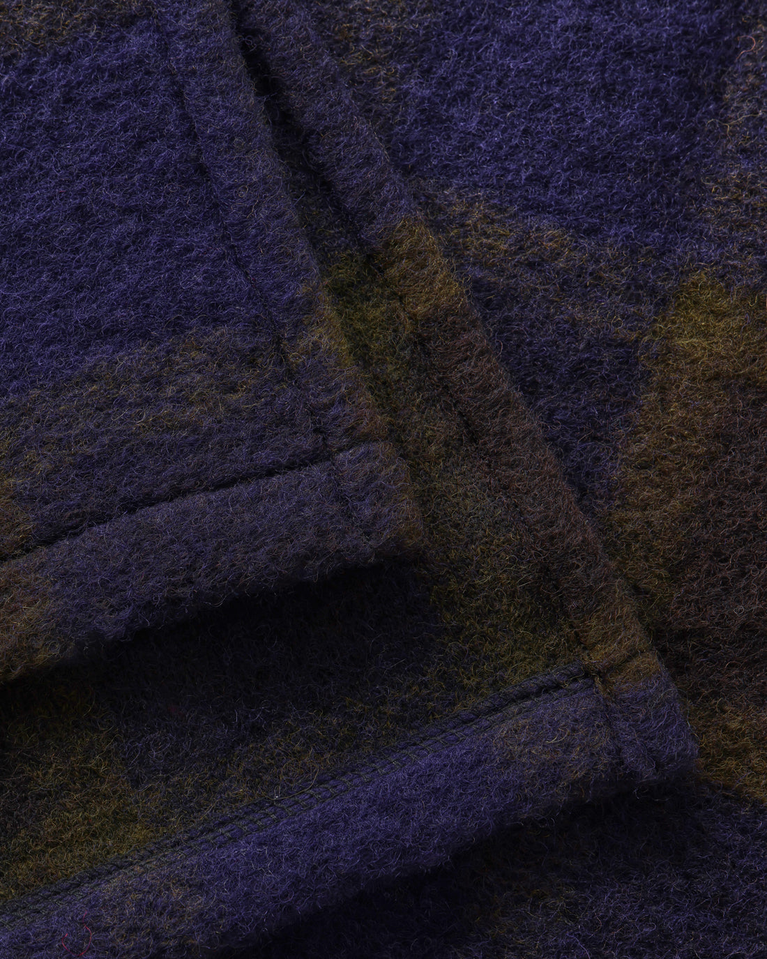 Oversized Vest Purple Checked