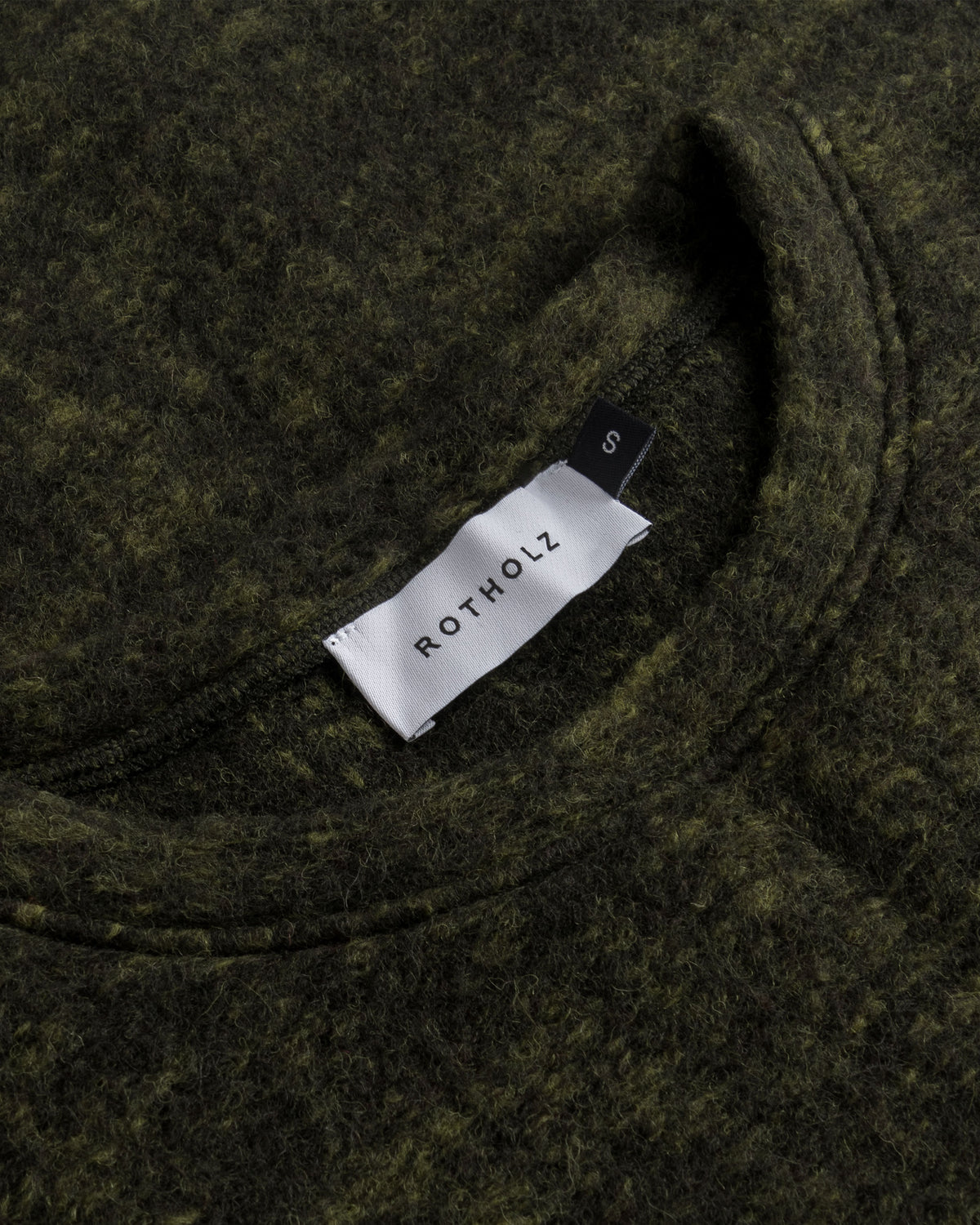 Oversized Organic Wool Vest Green