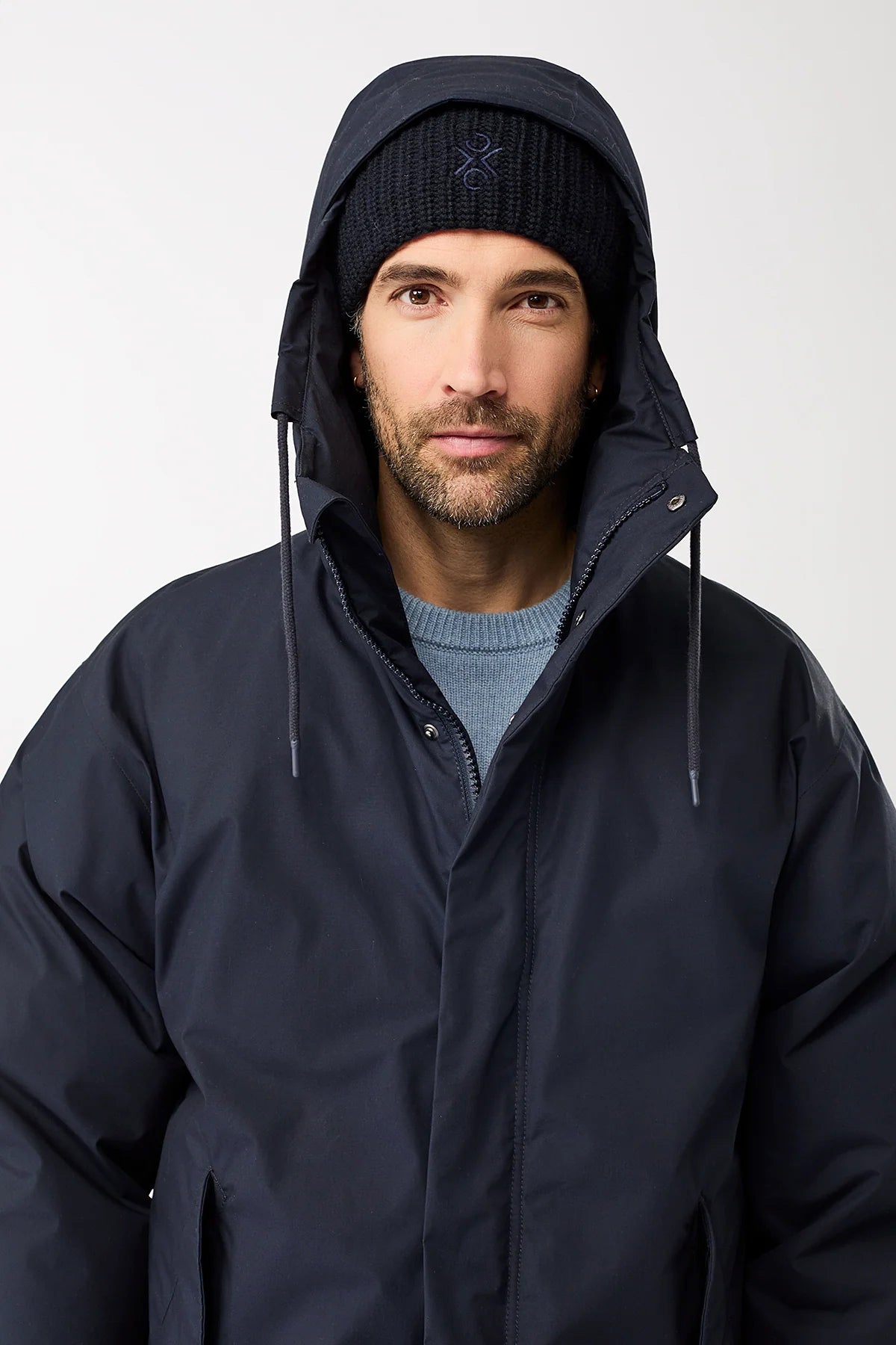 Winter Parka Eco-Down with Hood Navy