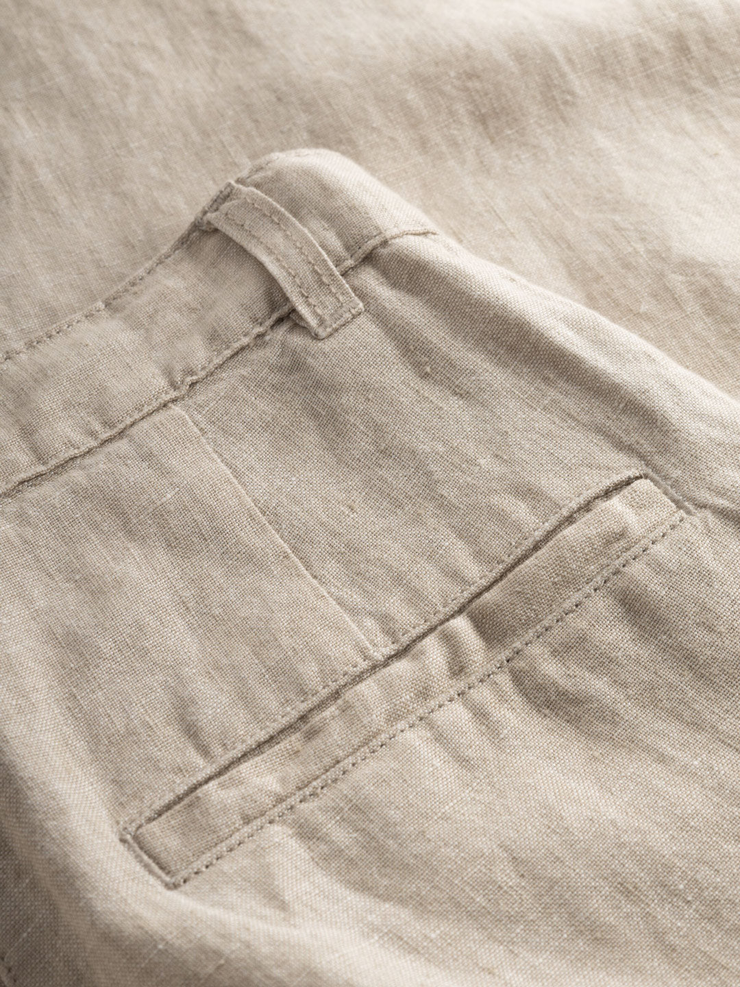 Posey Ekologiska Linnebyxor Sand - KNOWLEDGE COTTON APPAREL