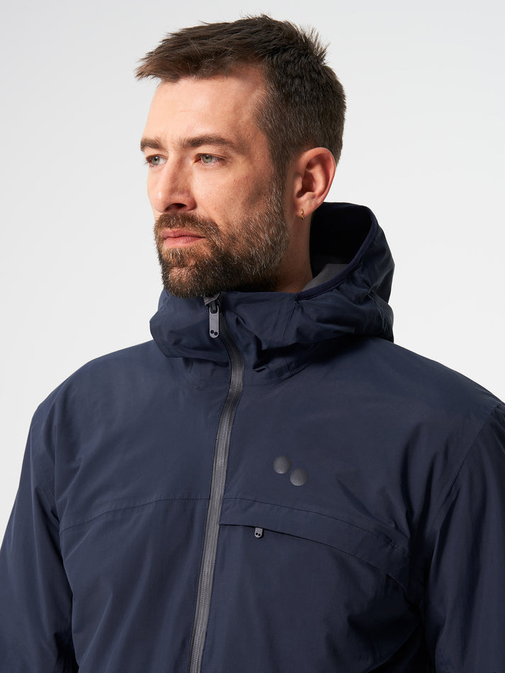 Hoodie Kapok Padded Jacket Fjord Navy - PINQPONQ