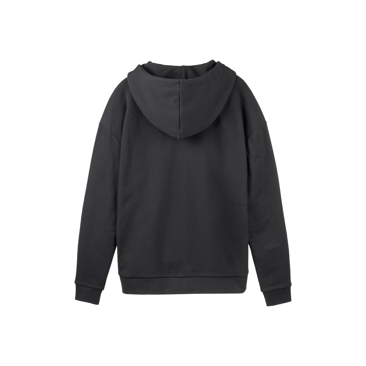 Zipped Hoodie Unisex Peat Black - PINQPONQ
