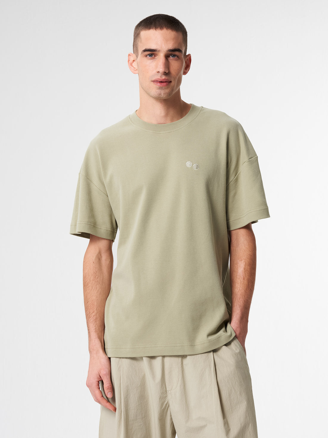 T-shirt Reed Olive Unisex - PINQPONQ
