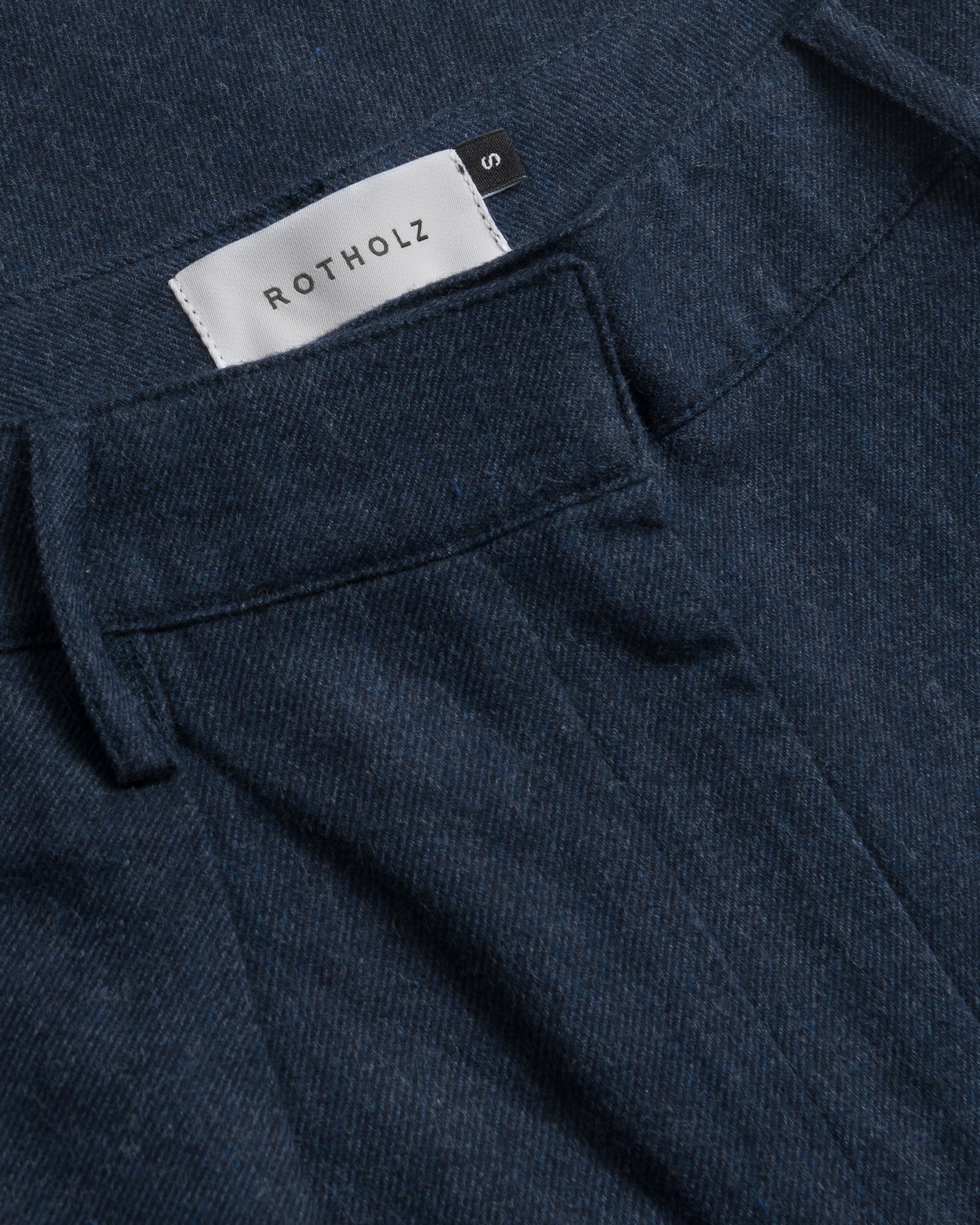 Flannel Pantalone Organic Dark Blue