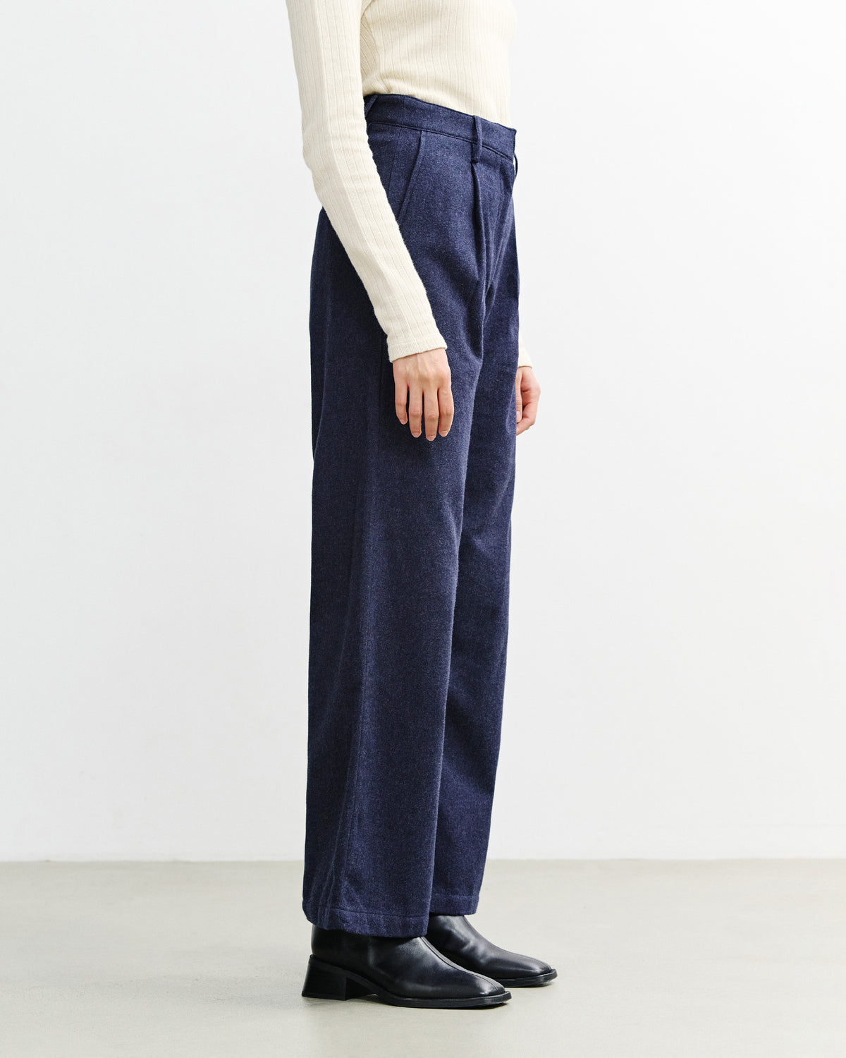 Flannel Pantalone Organic Dark Blue