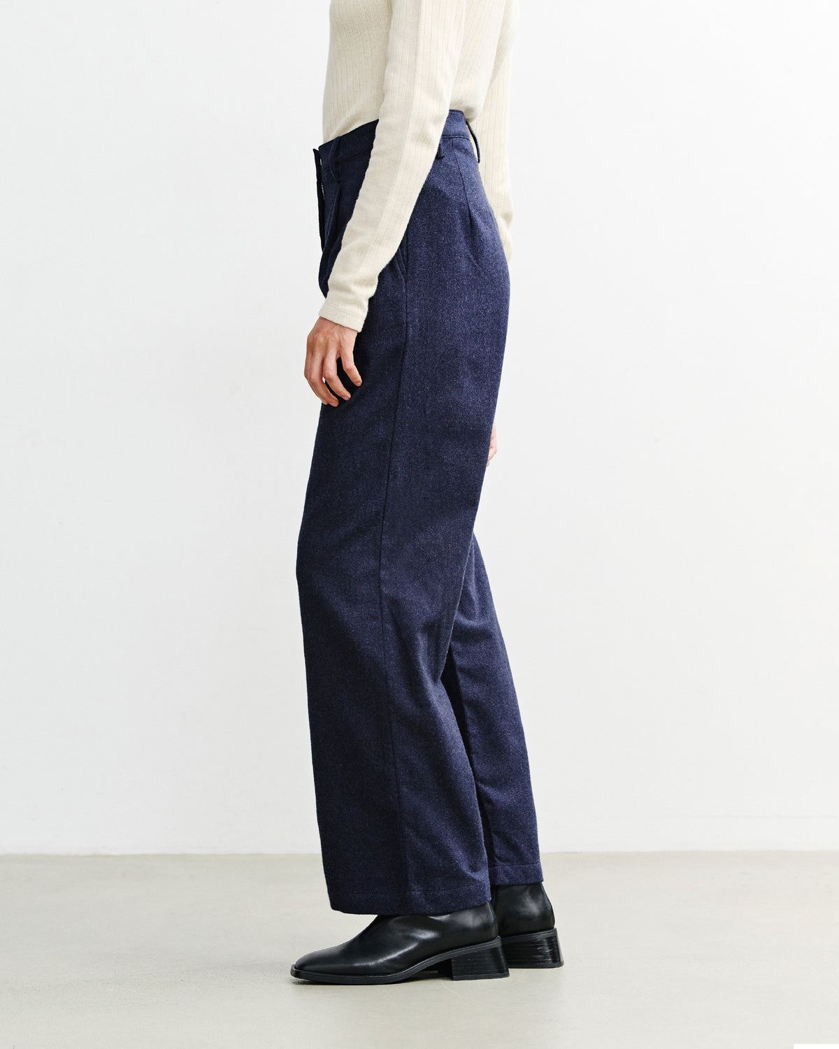 Flannel Pantalone Organic Dark Blue