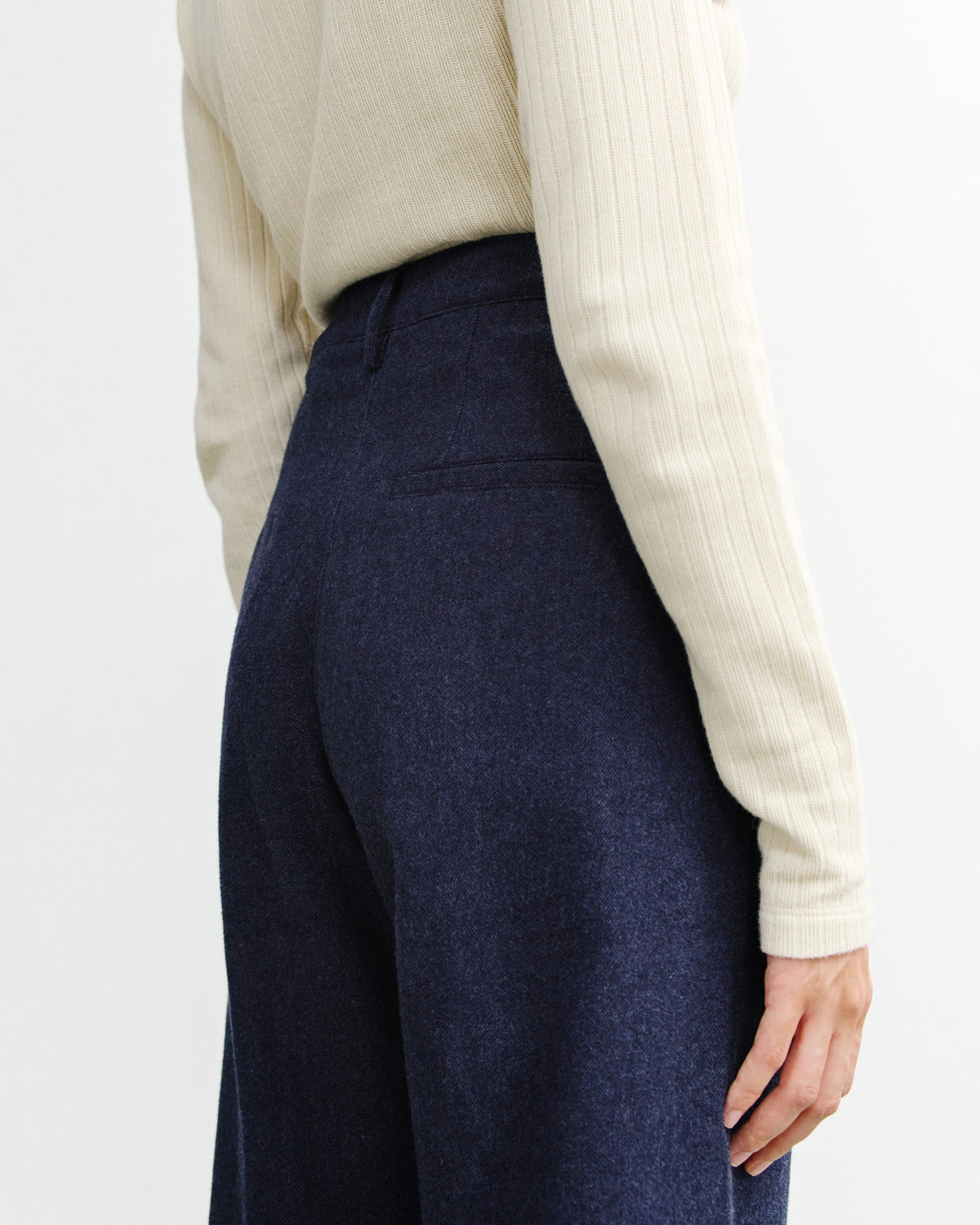 Flannel Pantalone Organic Dark Blue