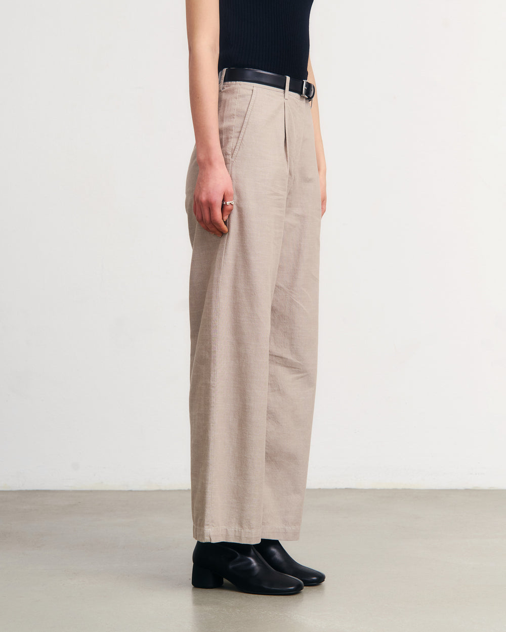 Pantalone Grey Brown Organic Cotton
