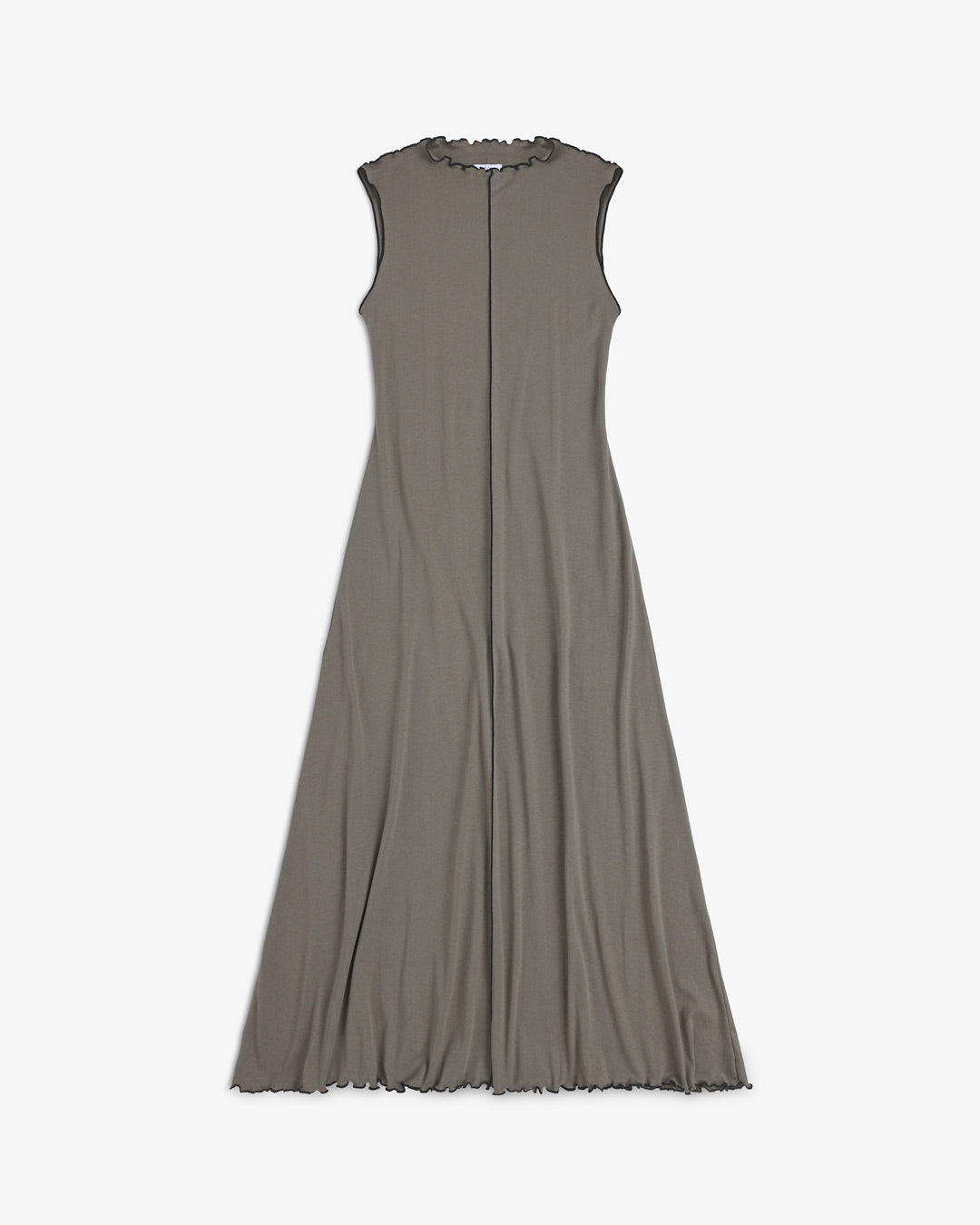 Pin-Tucked Dress Organic Cotton Fawn Grey