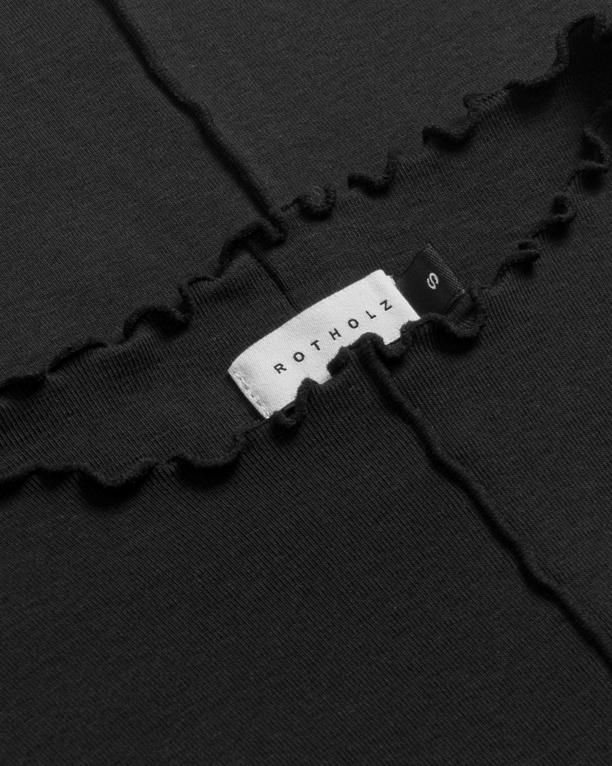Pin-Tucked Longsleeve Organic Cotton True Black Rotholz