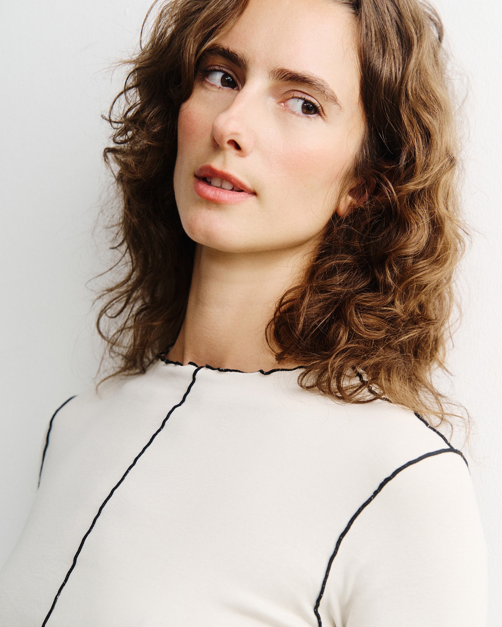 Pin-Tucked Longsleeve Organic Cotton Natural White Rotholz