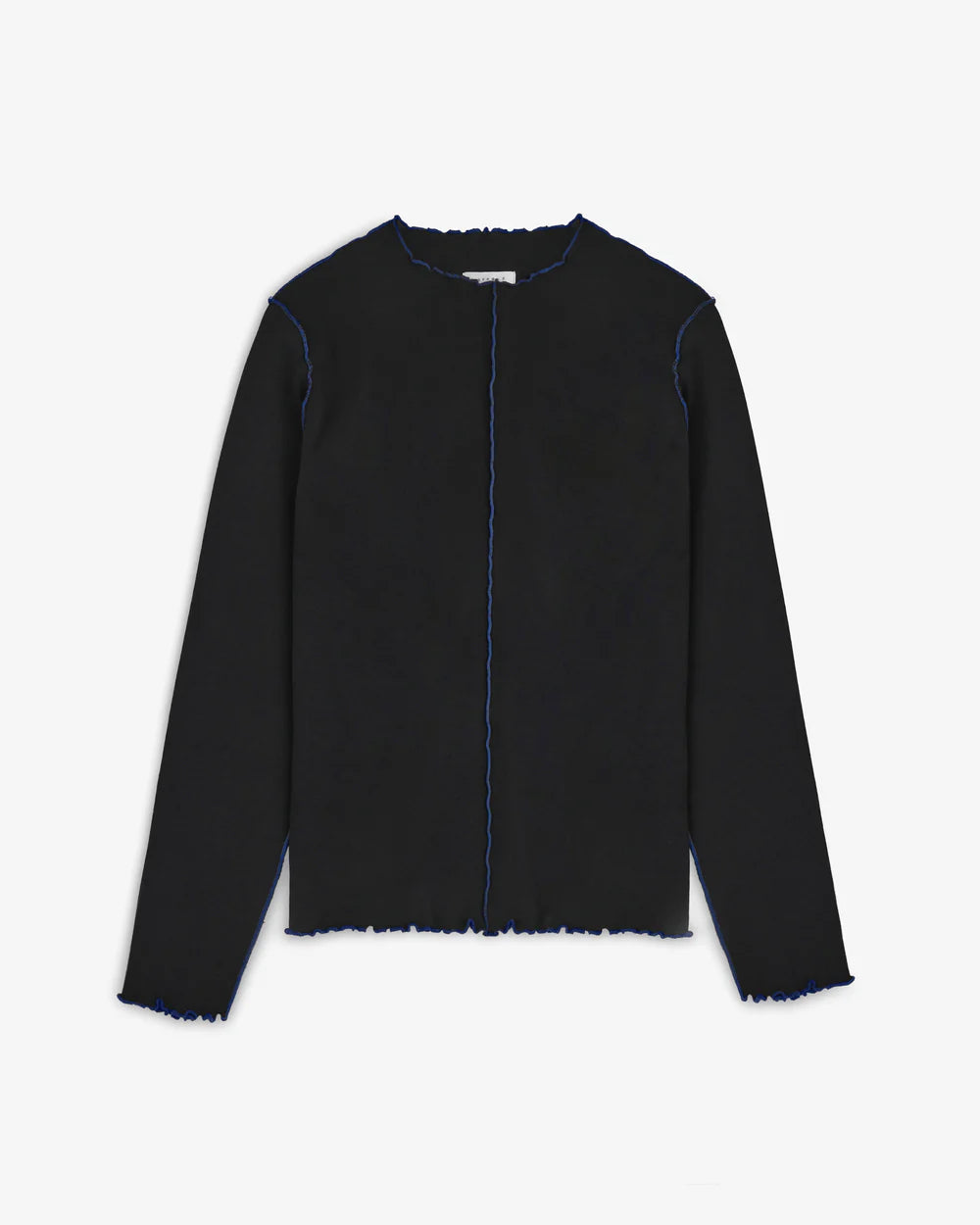 Pin-Tucked Longsleeve Organic Cotton True Black Rotholz