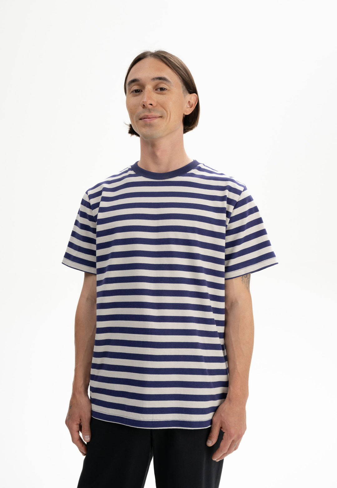 Heavy T-shirt Striped Summer Night Birch