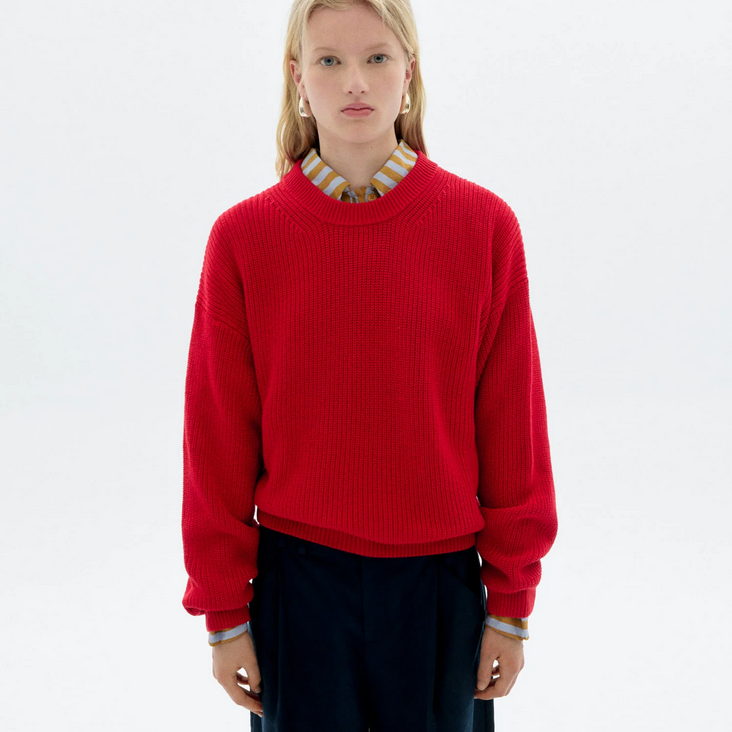 Carmen Knitted Sweater Red