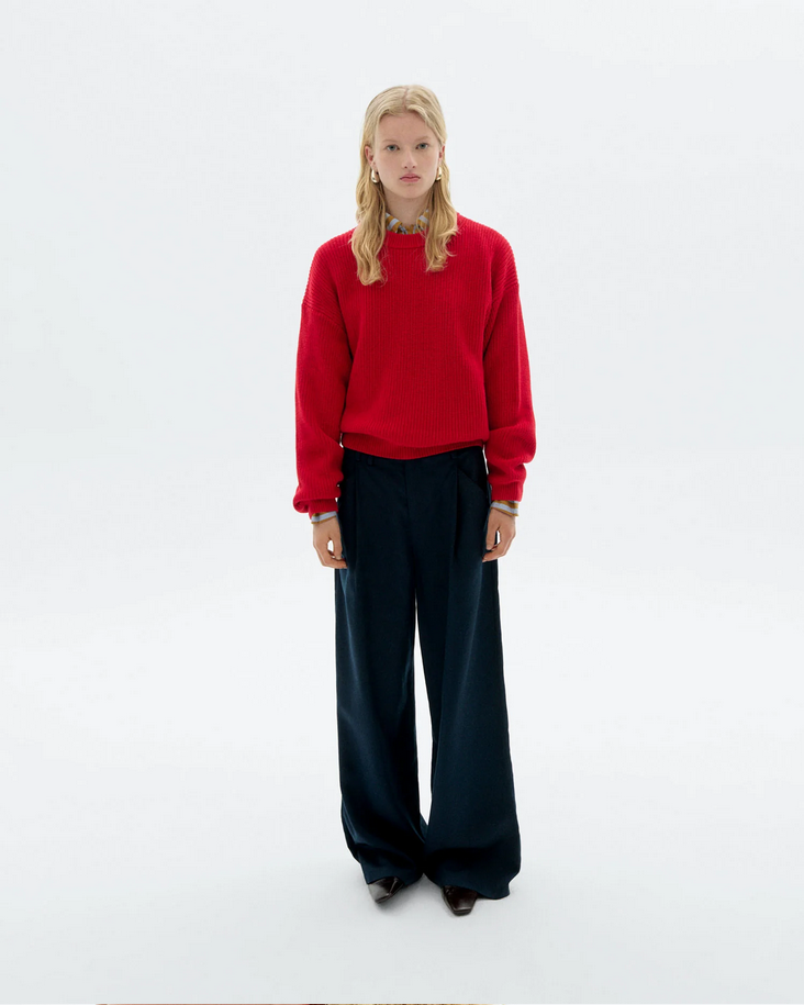 Carmen Knitted Sweater Red
