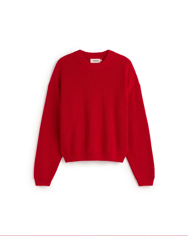 Carmen Knitted Sweater Red