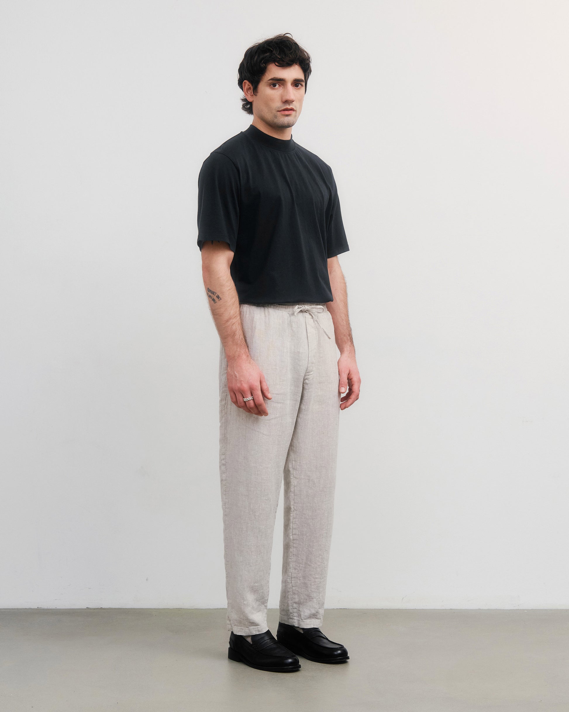 Linen Trousers Natural White