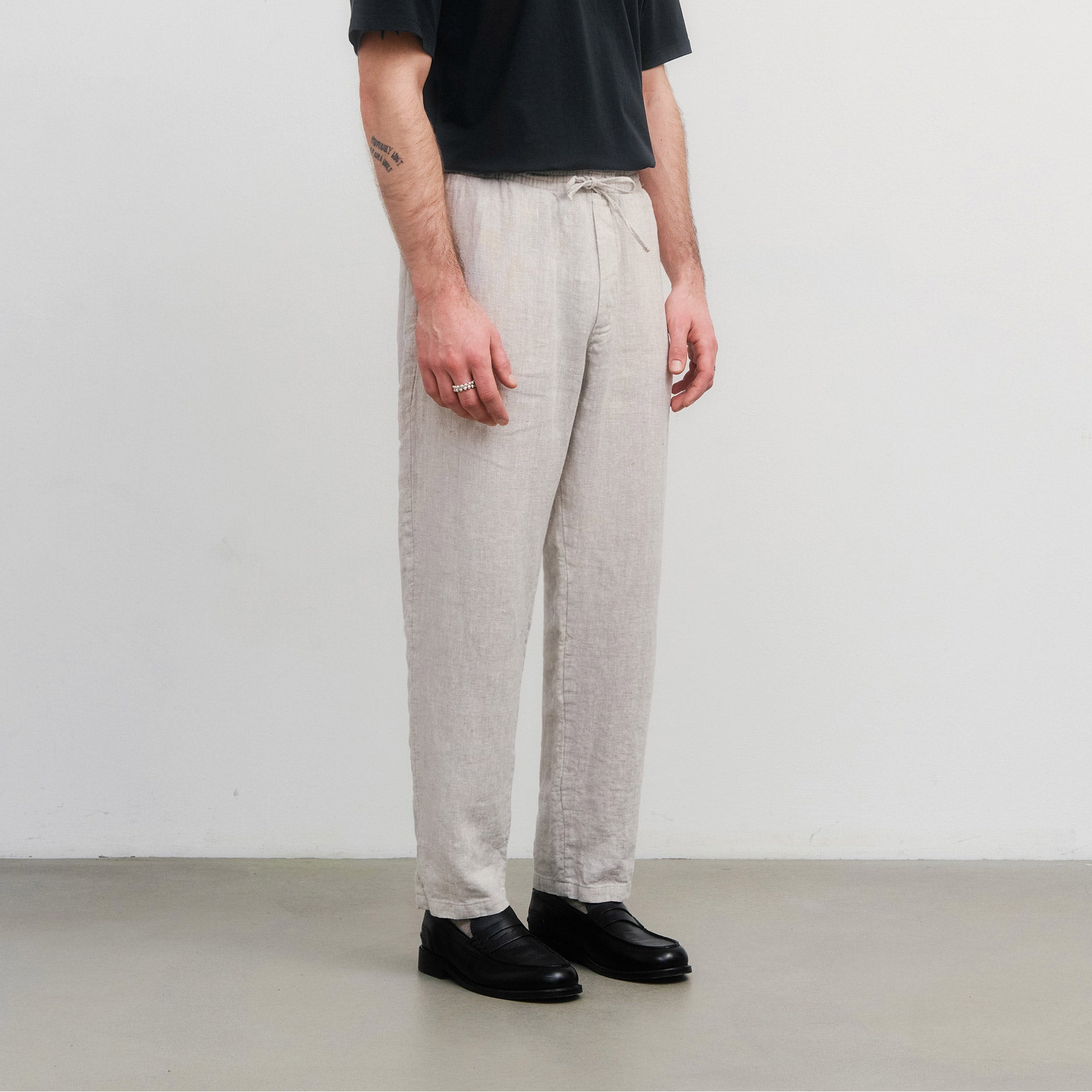 Linen Trousers Natural White