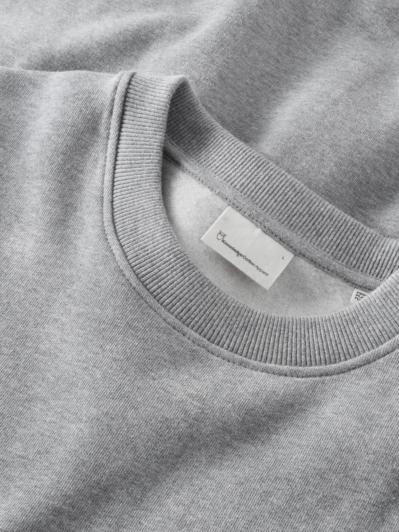 Relaxed Crew Neck Sweater Grey Melange