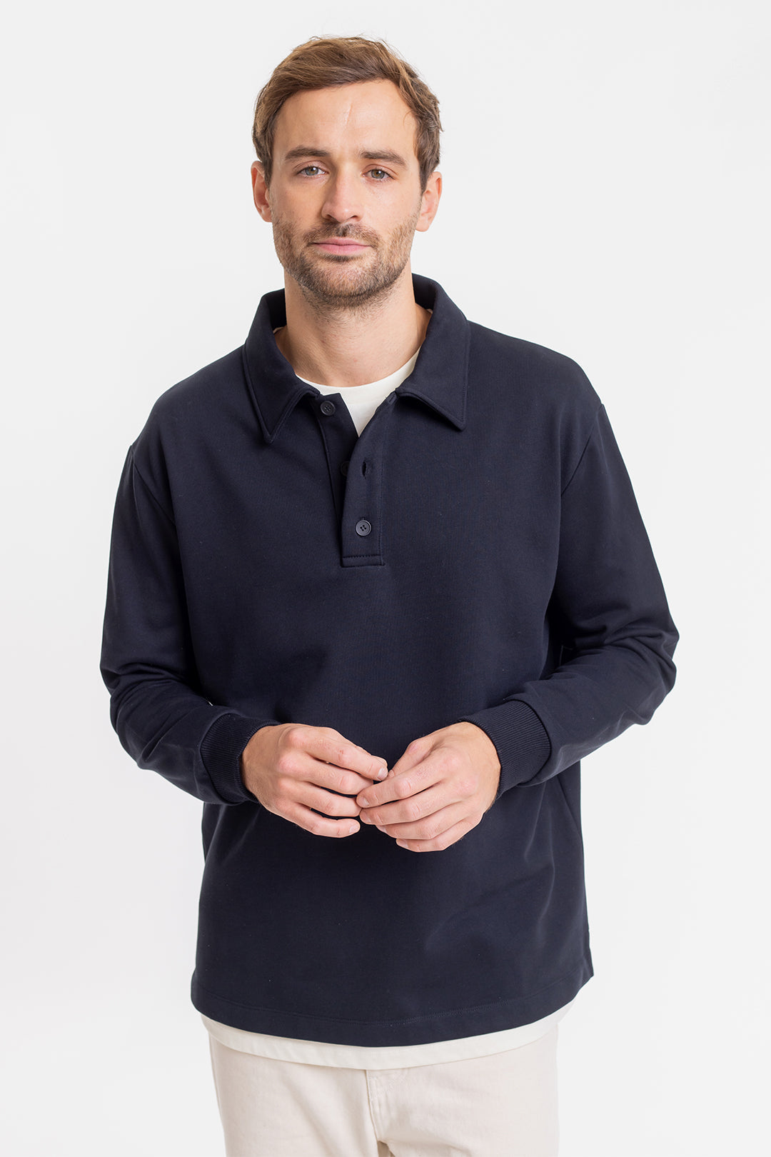 Heavy Polo Jersey Black - ROTHOLZ