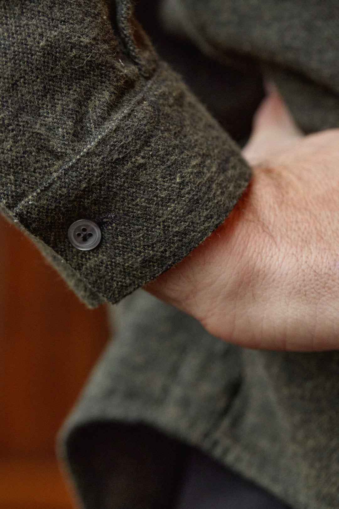 Simon Flannel Shirt Olive - ABOUT COMPANIONS