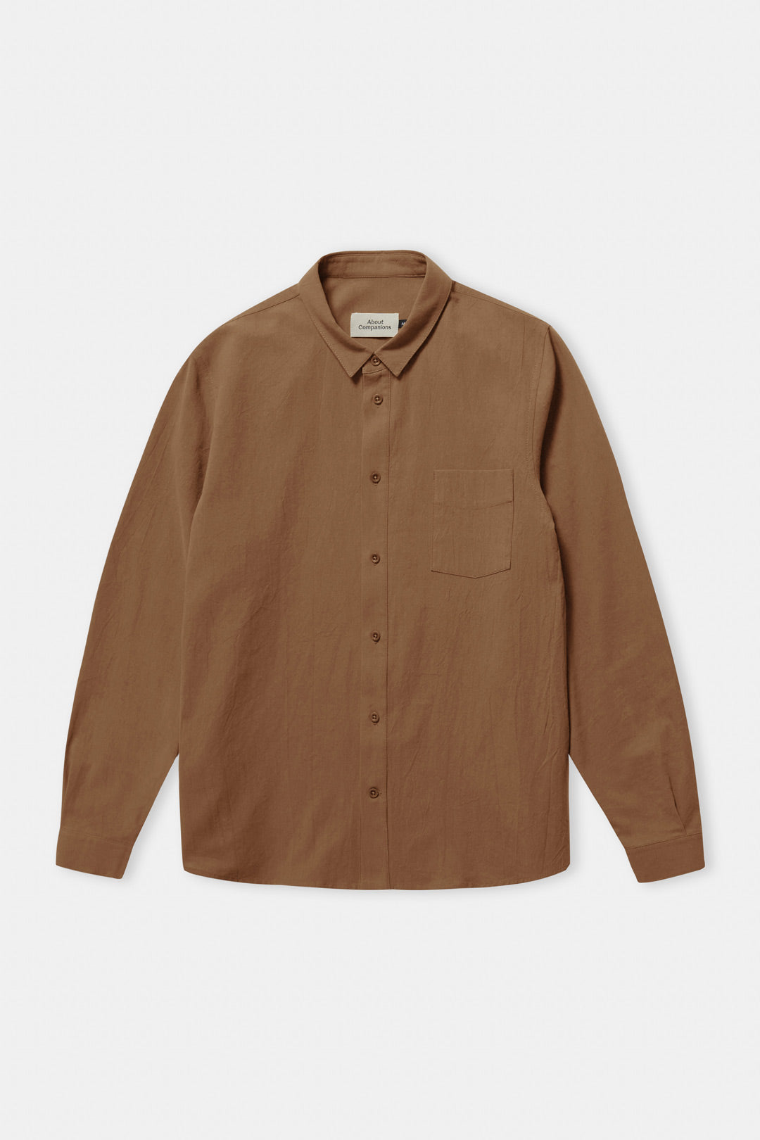 Simon Eco-Crinkle Shirt Caramel