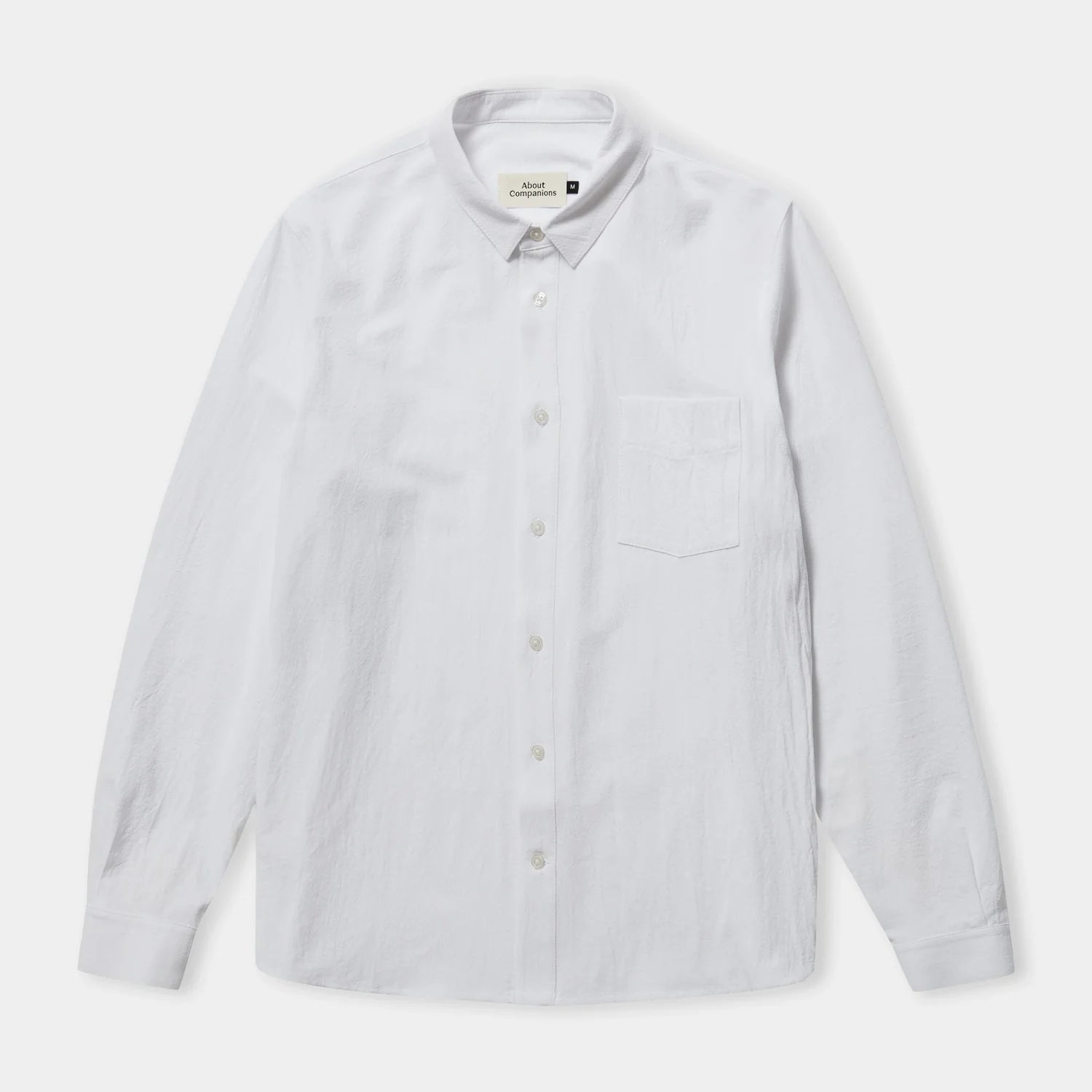 Simon Eco Crincle Shirt White