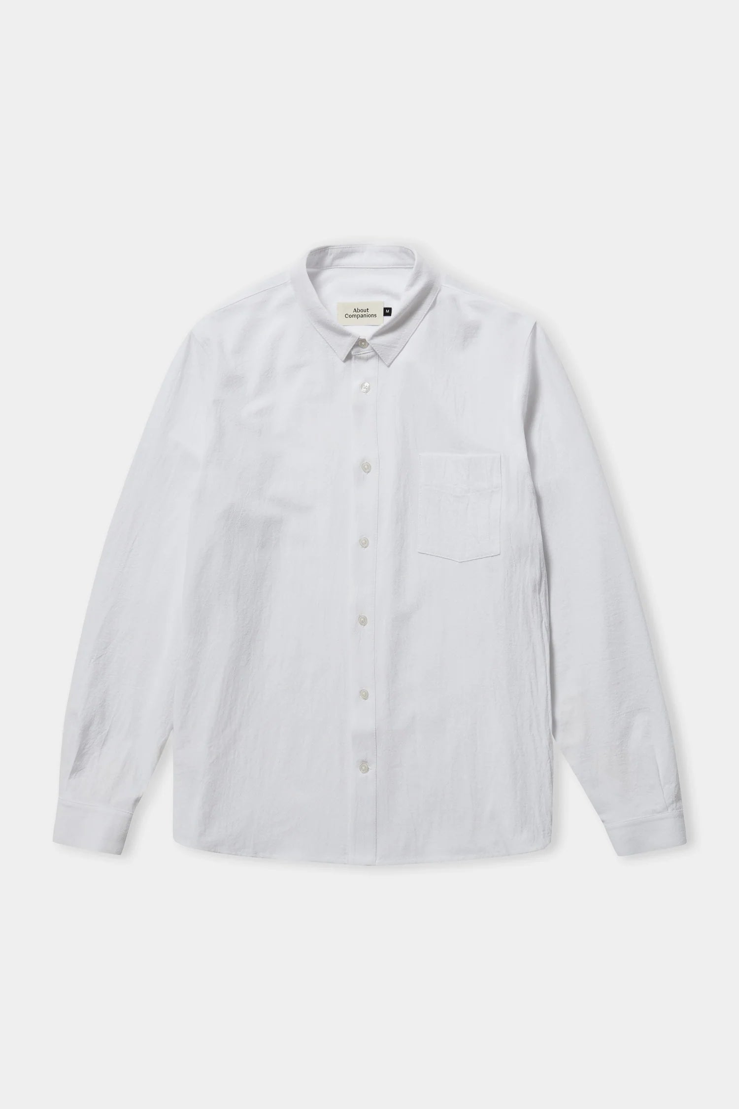 Simon Eco Crincle Shirt White