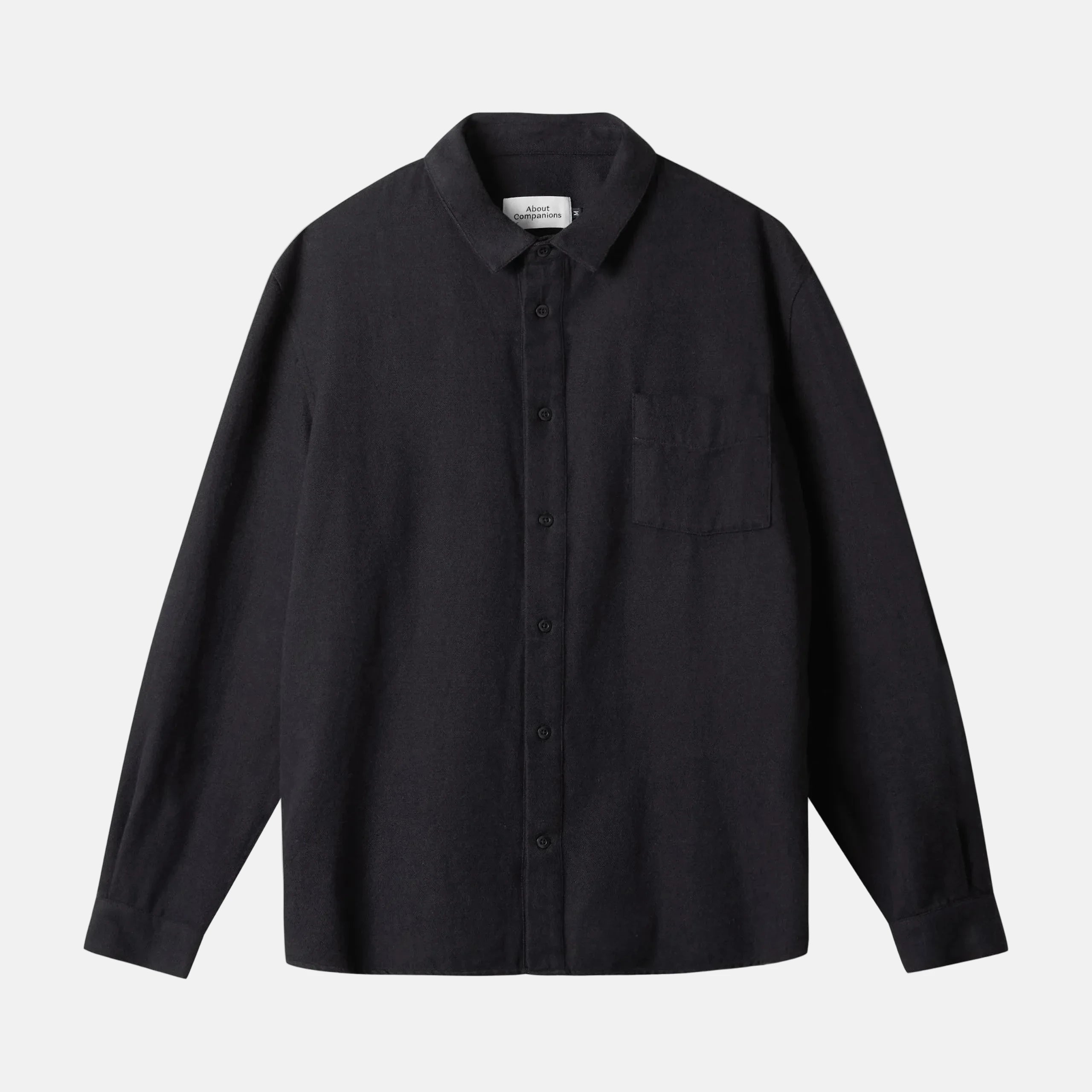 Simon Eco Flannel Shirt Black