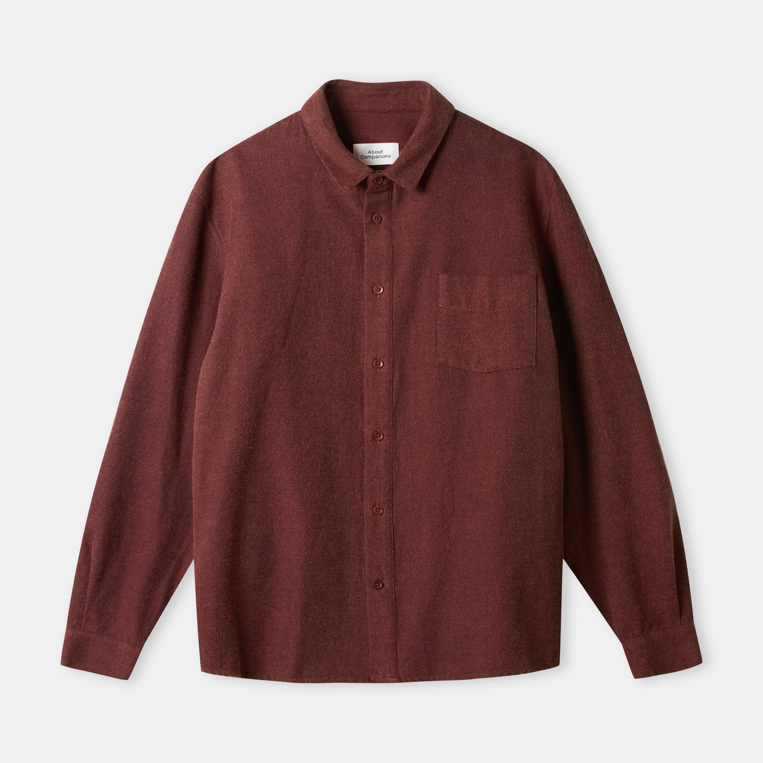 Simon Eco Flannel Shirt Brick