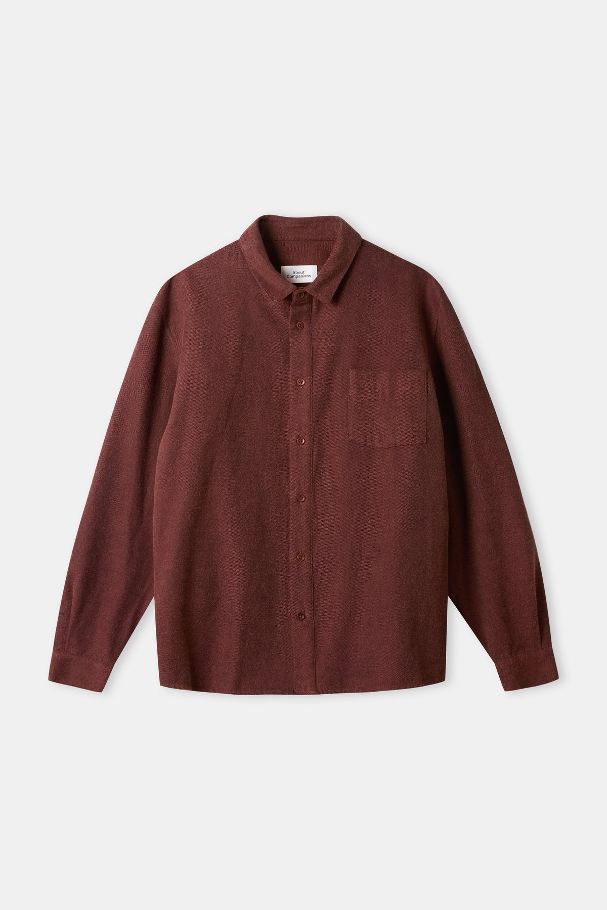 Simon Eco Flannel Shirt Brick
