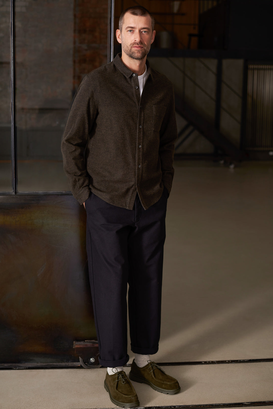 Simon Flannel Shirt Brown - ABOUT COMPANIONS