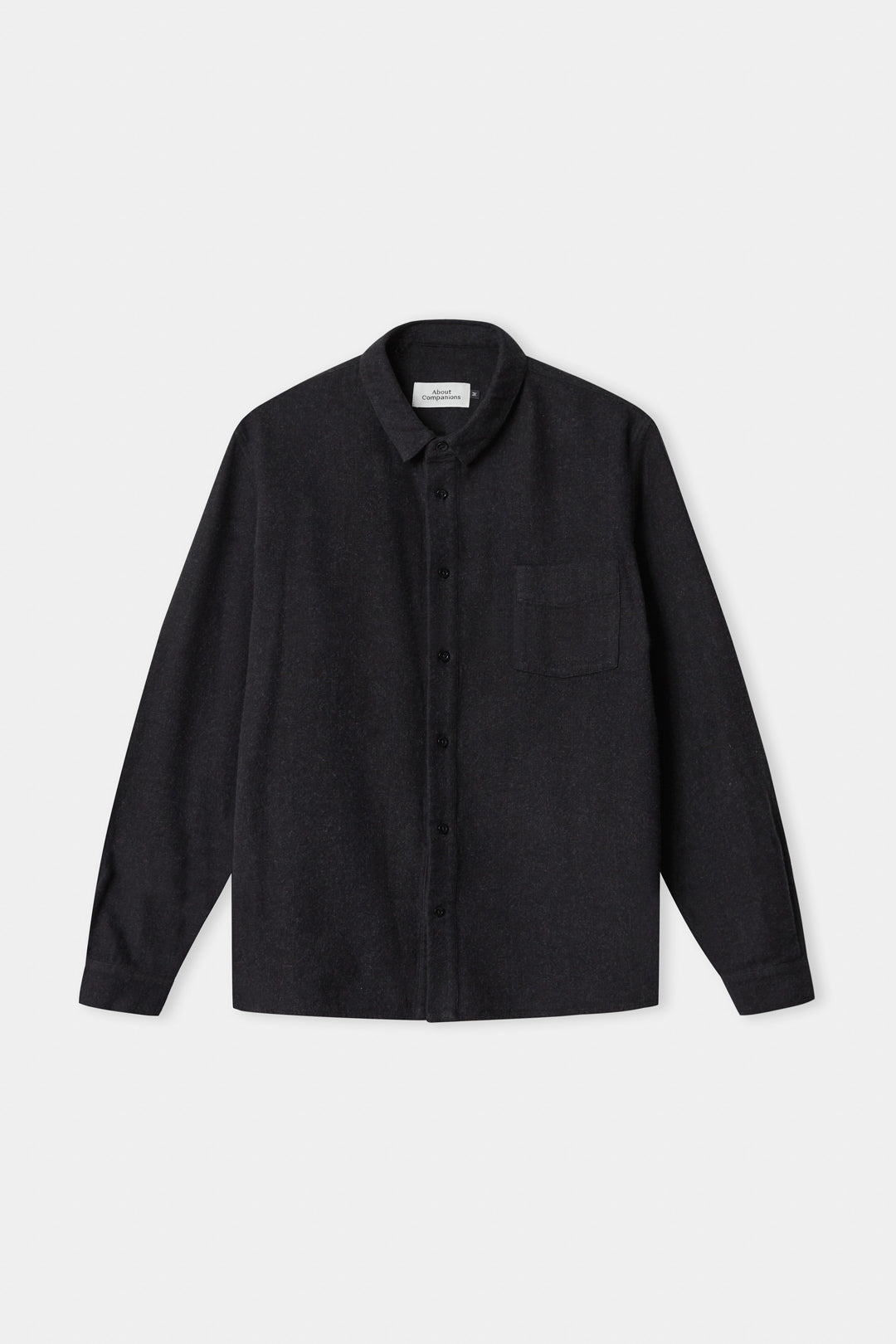 Simon Flannel Shirt Black Melange