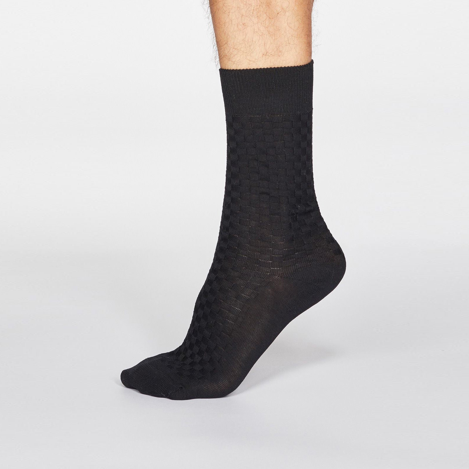 Kostymstrumpor Cameron Organic Black - THOUGHT