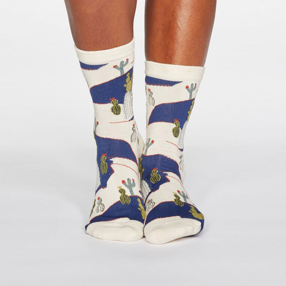 Cactus Organic Cream Socks 36-41 - THOUGHT