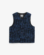 Sherpa Vest Organic Wool Blue Marled