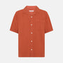 Structure Short Sleeve Shirt Burnt Brick