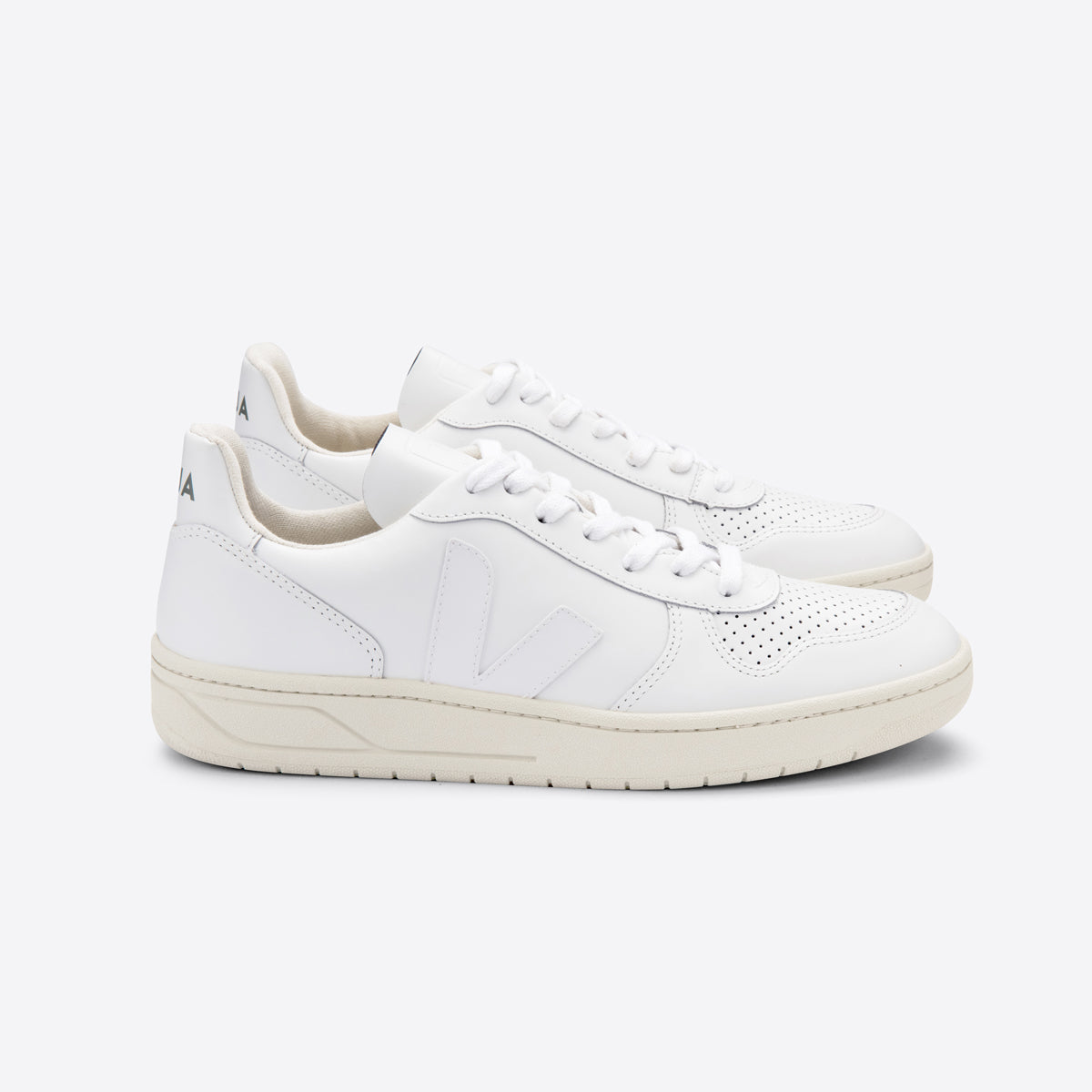 V-12 Leather White - Womens - VEJA