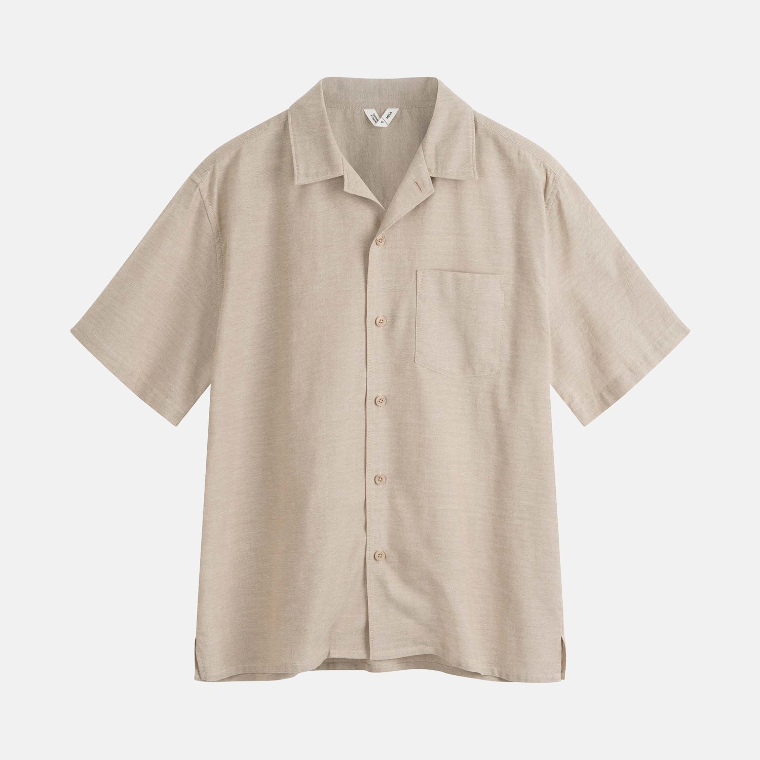 Vivek Shortsleeve Shirt Charcoal Birch Blend