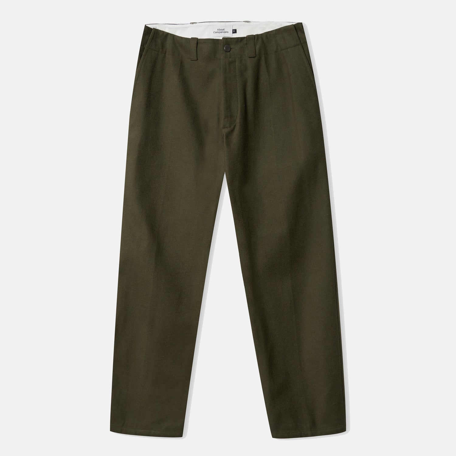 Waban Moleskin Trousers Olive - ABOUT COMPANIONS