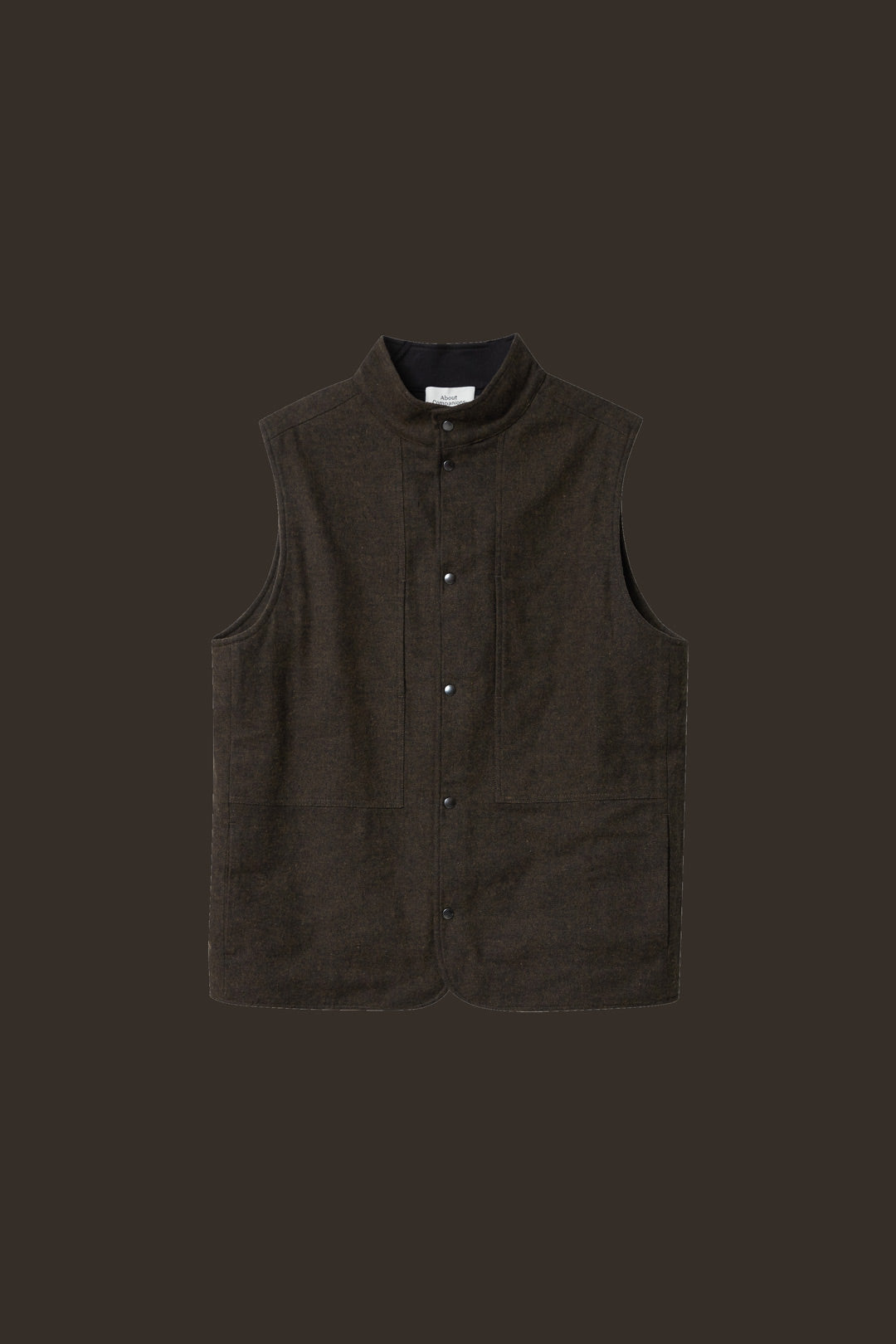 Wendel Flannel Vest Brown - ABOUT COMPANIONS