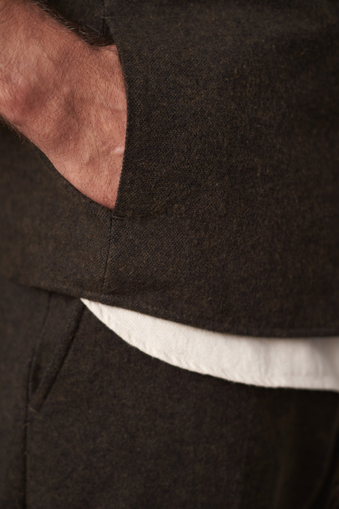 Wendel Flannel Vest Brown - ABOUT COMPANIONS