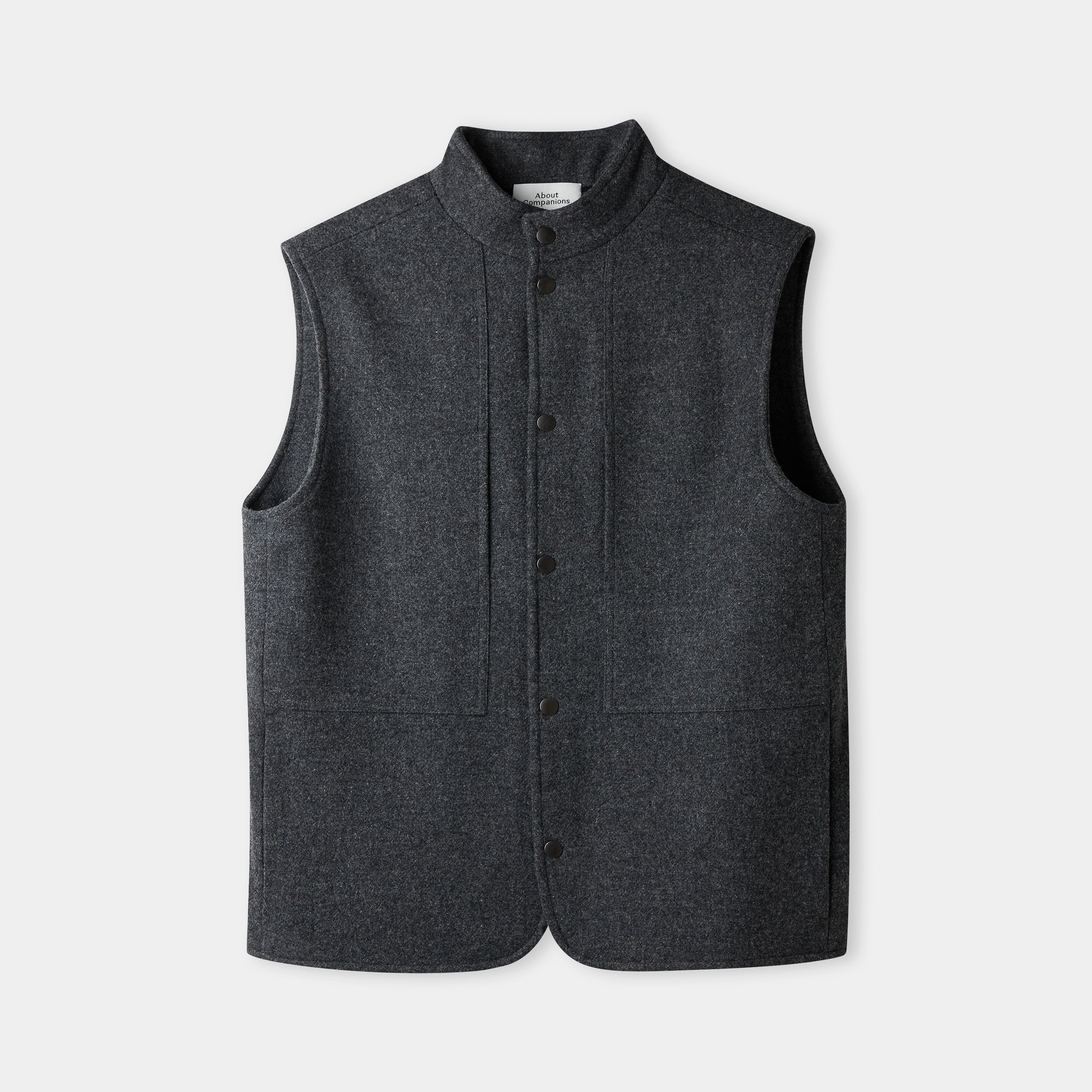 Wendel Lambswool Vest Anthracite