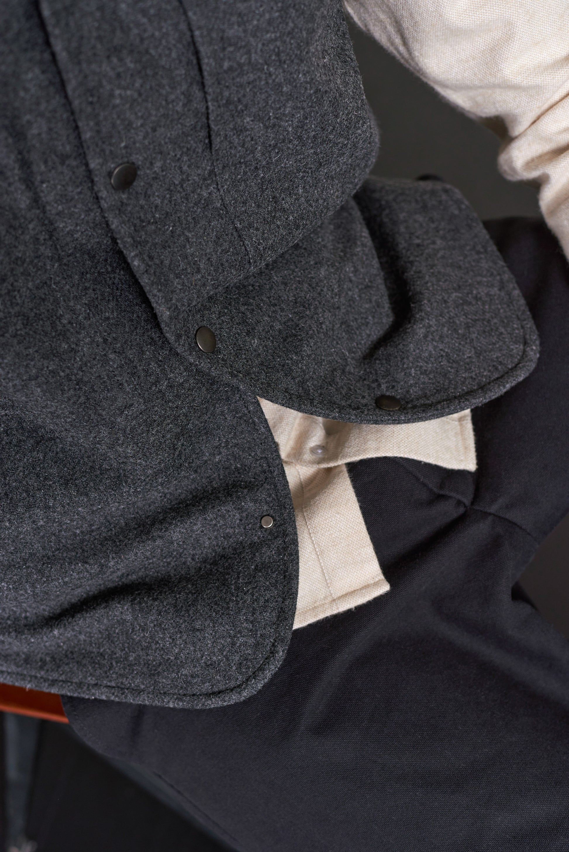 Wendel Lambswool Vest Anthracite