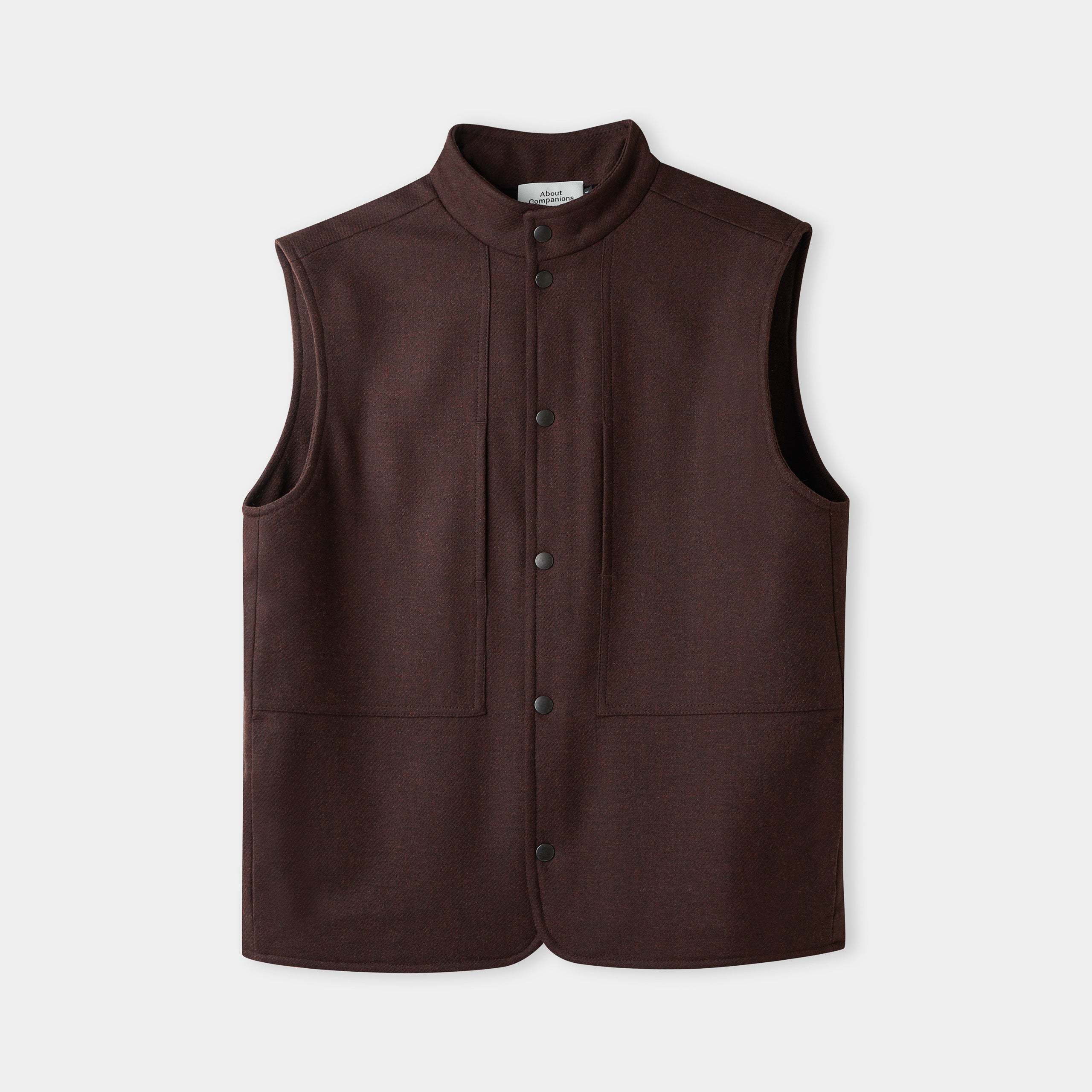 Wendel Lambswool Vest Marron